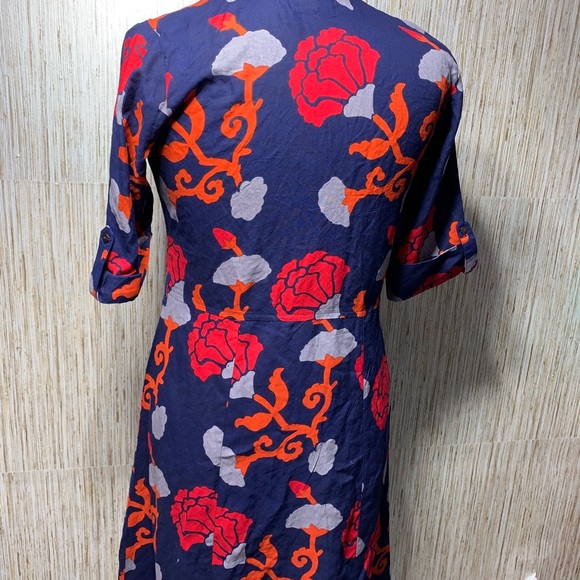 Bombay & Paisley Button Front Floral Shirtdress XSmall Womens - Picture 13 of 14